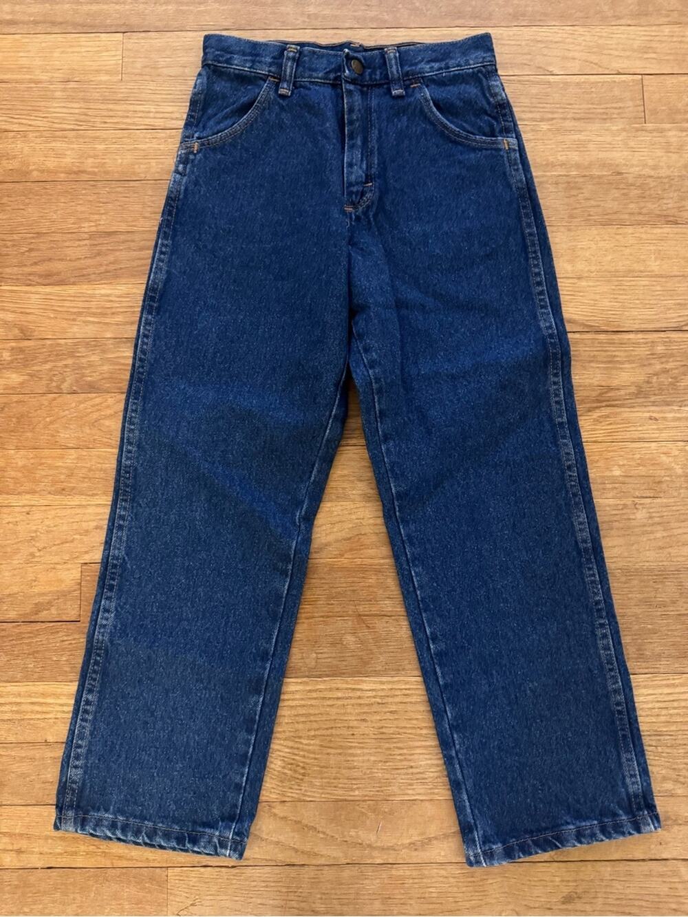 NWT Rustler Boys' Blue Loose Fit Heavyweight Denim Jeans - Size 10 Regular
 b5